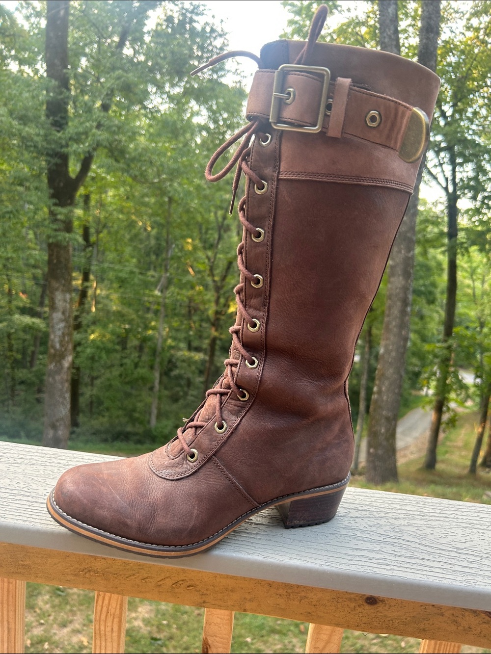 Women’s Red Wing Shoes 4340 Loretto Tall Lace-Up Zip Boots – Size 10